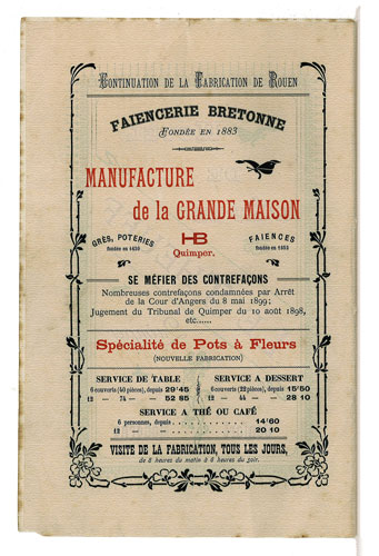 Publicit&eacute; du d&eacute;but du XX&egrave;me si&egrave;cle